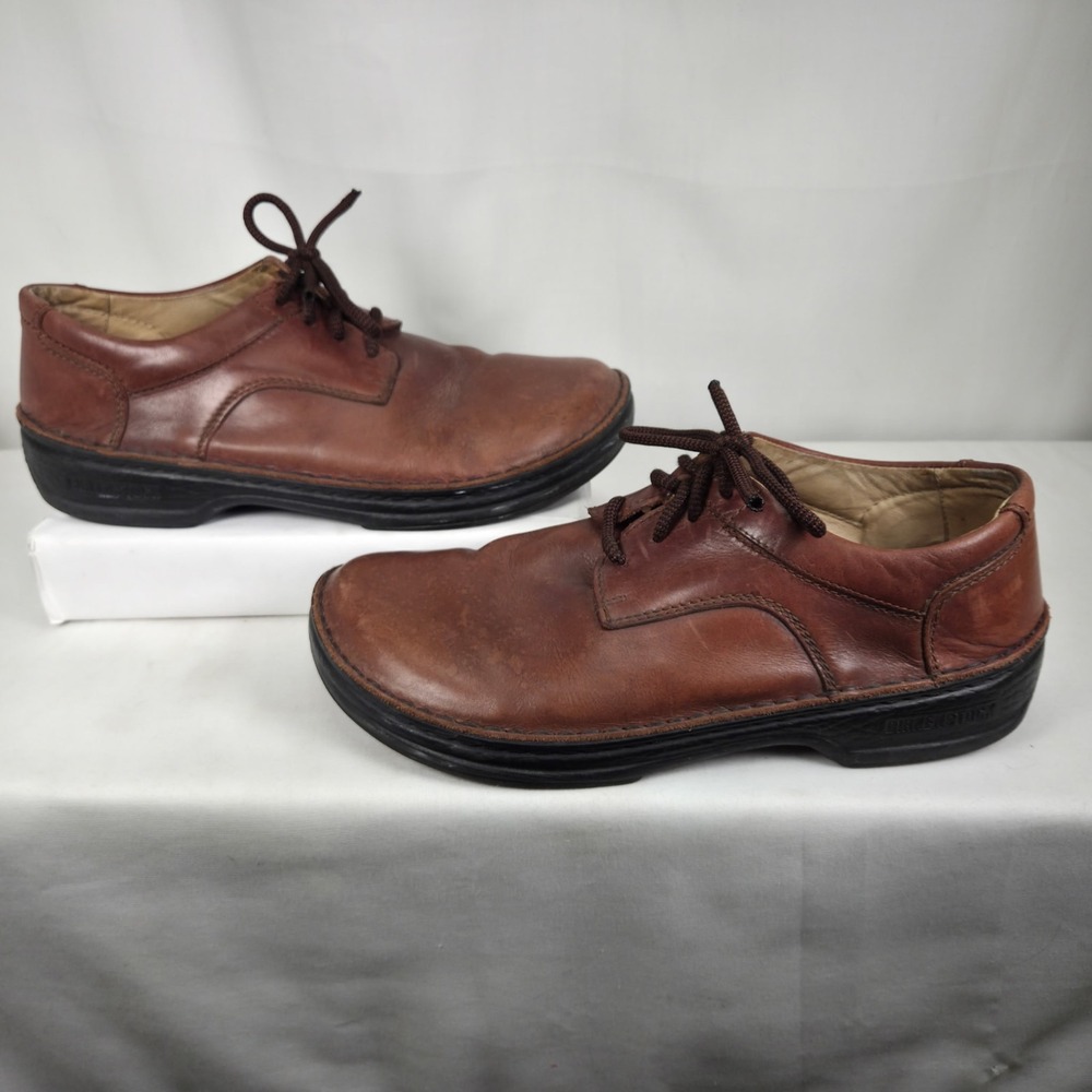 Vintage Footprints by Birkenstock 46 US 13 Brown Men's Lace Up Oxford Shoes